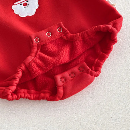 One Piece Embroidery Santa Clause Baby Clothing