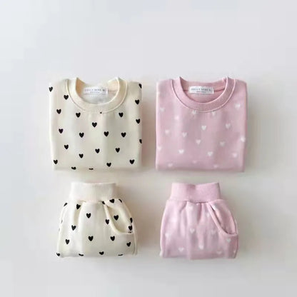 Full Heart Baby Clothing Set